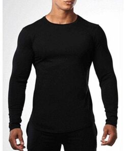 Customized Mens Black Colour Long Sleeves Shirts