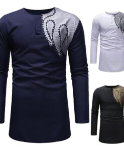 Customized Mens  Long Sleeves Shirts With Special Design On Shoulders