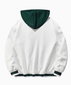 Alternative view of Men's jacket outdoor loose sports hooded trench coat custom Letterman jacket
