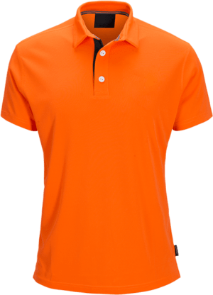 Customized Mens Orange Colour Short Sleeve Polo Shirts