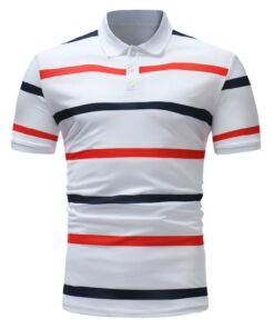 Customized Mens Simple  Short Sleeve Polo Shirts